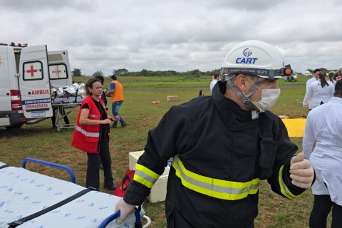 CART apoia simulado de emergência do PAME em Assis